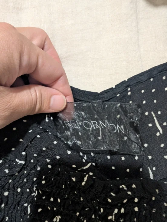 Reformation Black and White Viscose Halter Jumpsuit - Picture 3 of 11